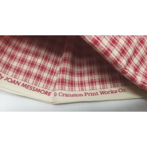 Patriotic Teddy Bear Panels Red Check Fabric Quilting Crafting Lot Americana - Picture 8 of 9